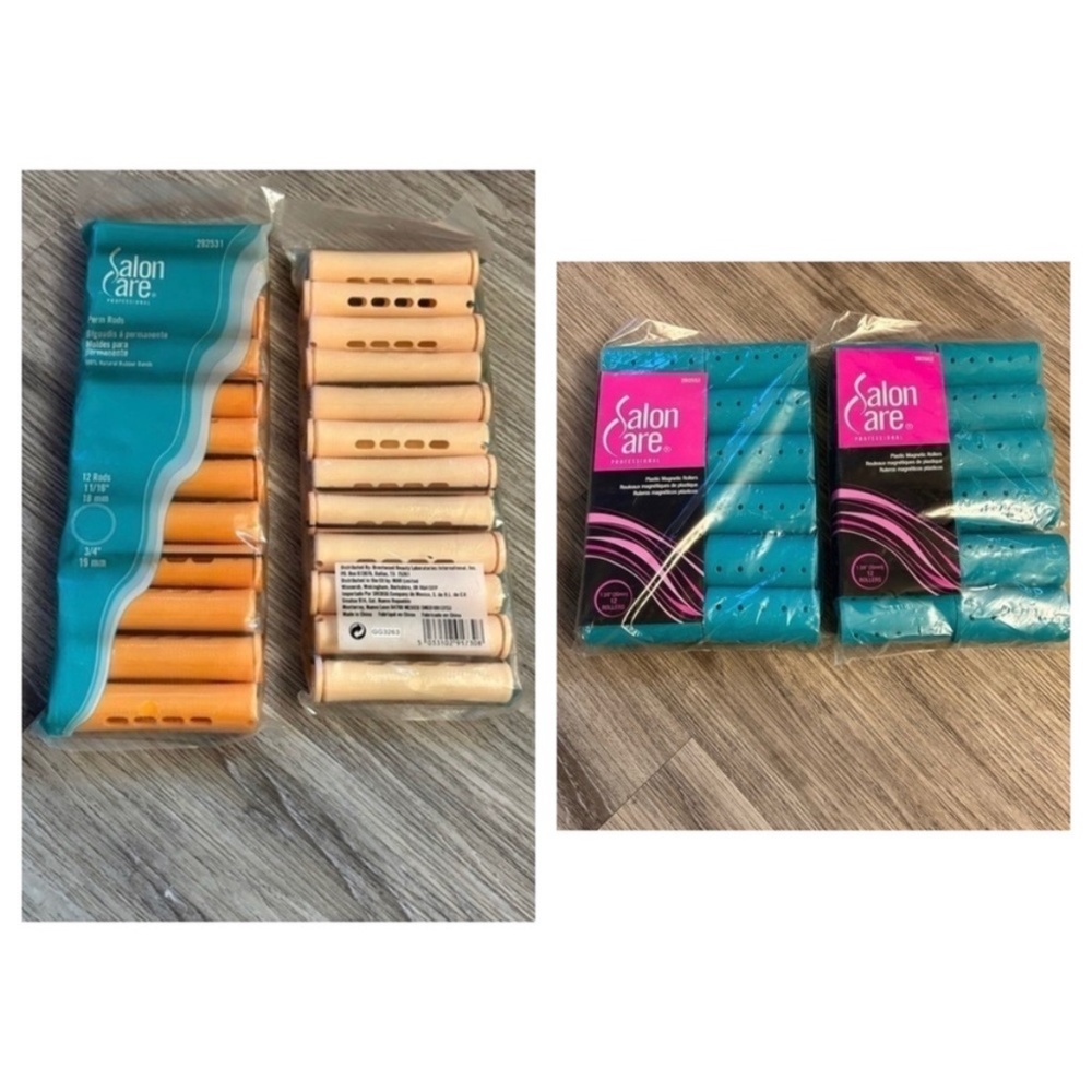 Vintage SALON CARE hair curlers rollers styler set. New, never used.
